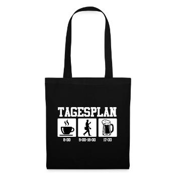Postman DAILY SCHEDULE Parcel Deliverer Funny - Tote Bag - black - Front
