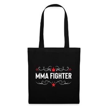 Combattant MMA Arts martiaux mixtes - Sac en tissu - noir - Devant