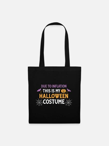 Kostüm-Halloween-Inflation - Stoffbeutel - Schwarz