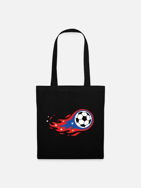 Football Soccer USA Fireball Comet Fanshirt - Stoffbeutel - Schwarz
