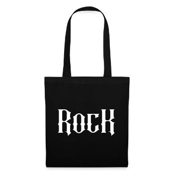 Typografie-Design der Rock-Gotik - Stoffbeutel - Schwarz - Vorne