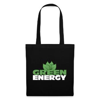 Green Energy - Sustainable Future - Tote Bag - black - Front