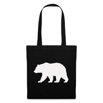 Bear Silhouette - Tote Bag - black - Front