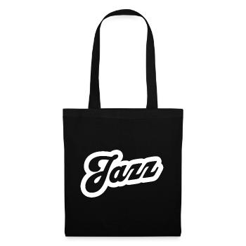 Jazzmusik-Logo - Stoffbeutel - Schwarz - Vorne