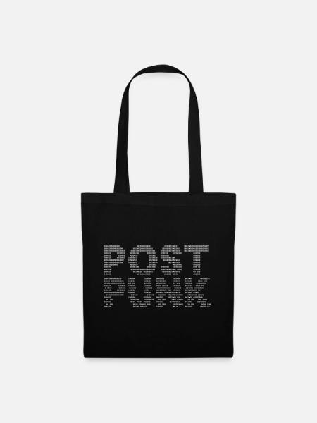 Post-Punk-Digitallogo - Stoffbeutel - Schwarz