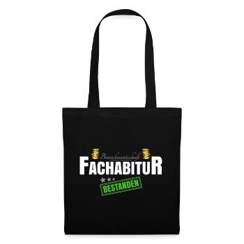 Betriebswirtschaft Fachabitur - Stoffbeutel - Schwarz - Vorne