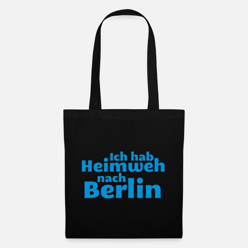 Berlin - Heimweh nach Berlin - Stoffbeutel - Schwarz