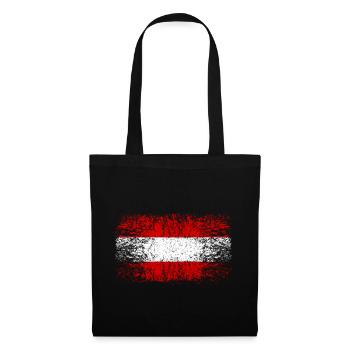 Oesterreich 002 AllroundDesigns - Stoffbeutel - Schwarz - Vorne