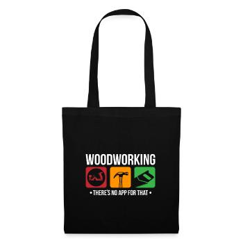 Bricolage menuisier menuisier créatif bricolage cadeau - Sac en tissu - noir - Devant