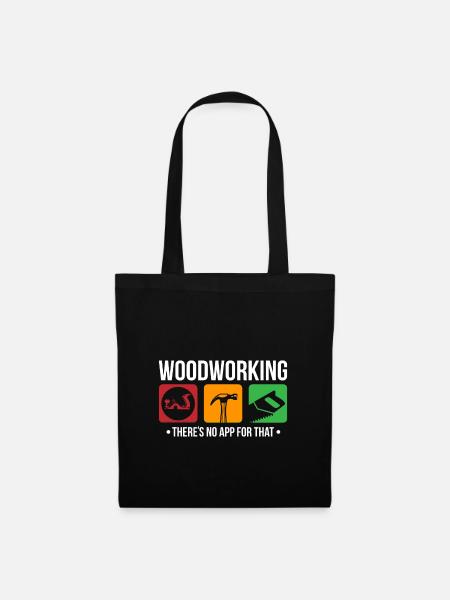 Heimwerker Schreiner Tischler Kreativ DIY Geschenk - Stoffbeutel - Schwarz
