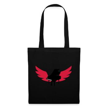 Piano / Klavier - Sac en tissu - noir - Devant