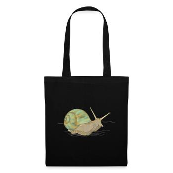 Escargot, escargot - Sac en tissu - noir - Devant