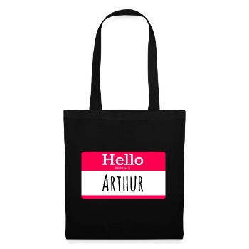 ARTHUR - Stoffbeutel - Schwarz - Vorne