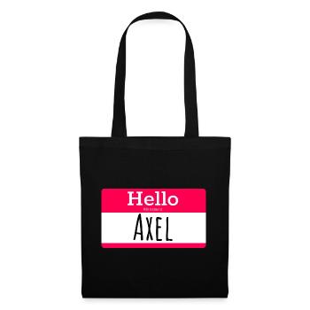 AXEL - Stoffbeutel - Schwarz - Vorne