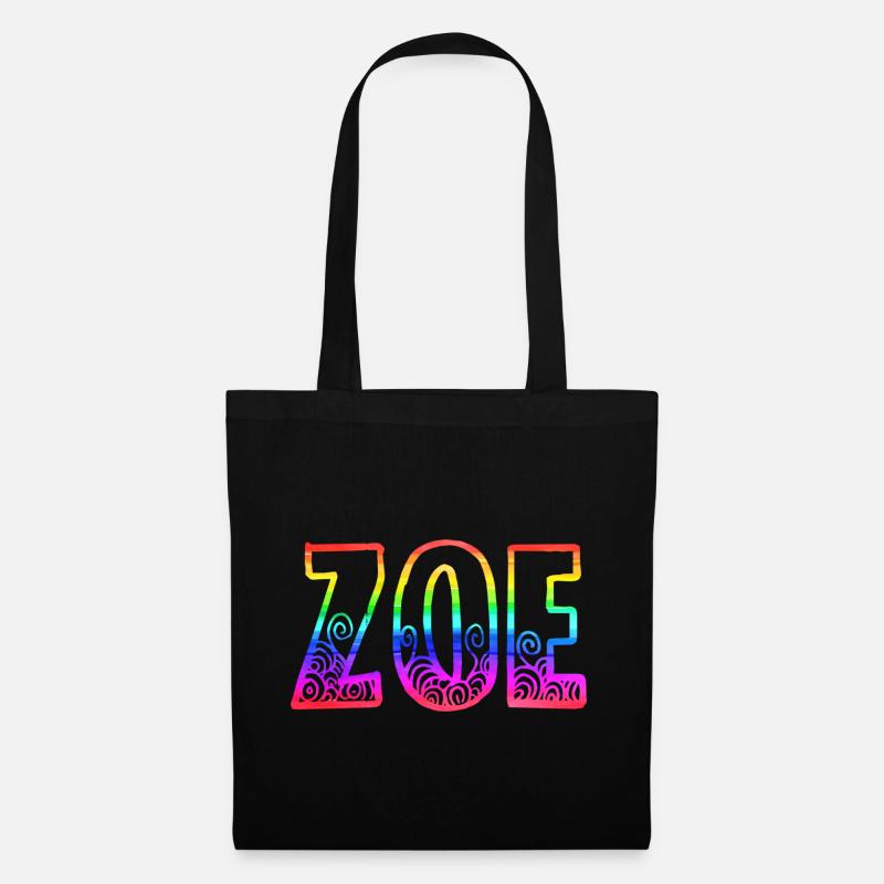 zoe rs regenbogen - Stoffbeutel - Schwarz
