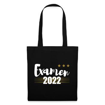 Examen 2022 gold - Stoffbeutel - Schwarz - Vorne