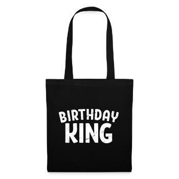 Birthday King - Cadeau de fête d’anniversaire cool pour hommes - Sac en tissu - noir - Devant