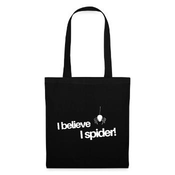 Je crois que je spider - Sac en tissu - noir - Devant