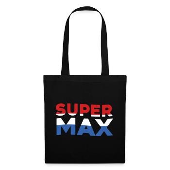 Super Max | Niederländische Flagge - Stoffbeutel - Schwarz - Vorne