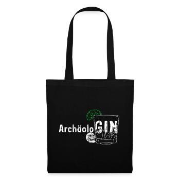ArchäoloGIN Gin Liebhaberin - Stoffbeutel - Schwarz - Vorne