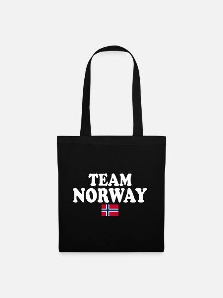 Team norway - Stoffveske - svart