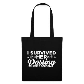 I Survived Her Passing Nursing School 20 - Tote Bag - black - Front
