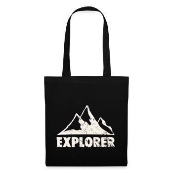 EXPLORER - Stoffbeutel - Schwarz - Vorne