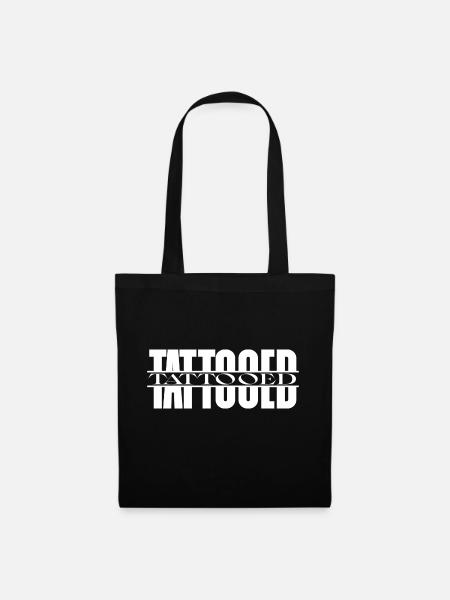 tattooed Tattoo Inked Haut Tätowiert - Stoffbeutel - Schwarz