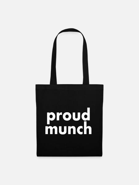 Proud munch - Stoffbeutel - Schwarz