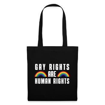 Human Rights Rainbow Gift Queer LGBT - Tote Bag - black - Front