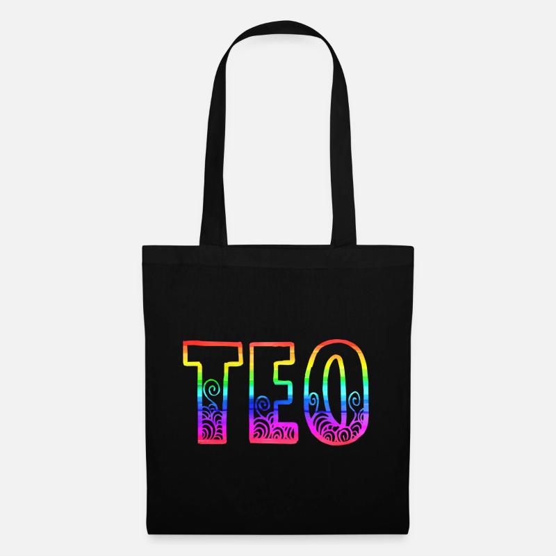 teo rs regenbogen - Stoffbeutel - Schwarz