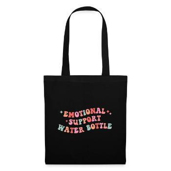 Emotional Support Water Bottle - Tote Bag - black - Front