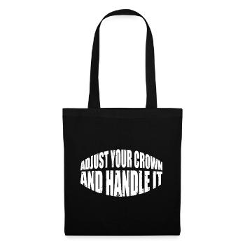Ajustez votre couronne et manipulez-la 15 - Sac en tissu - noir - Devant
