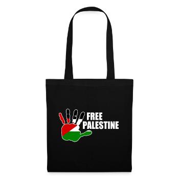 Free palestine - Stoffbeutel - Schwarz - Vorne