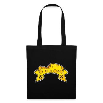 Fromage Bannière - Sac en tissu - noir - Devant