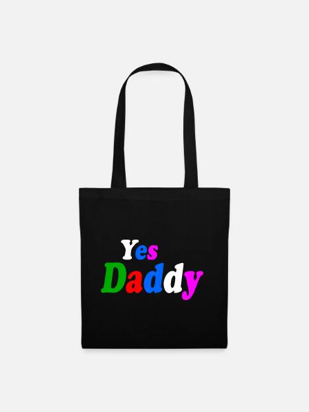 Yes daddy - Stoffbeutel - Schwarz