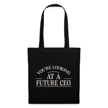 Vous êtes à la recherche d’un futur PDG 2 - Sac en tissu - noir - Devant