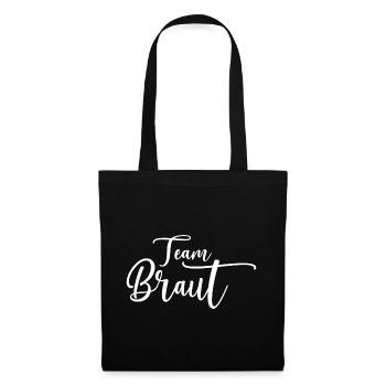 Conception de mariée d’équipe pour enterrement de vie de jeune fille - Sac en tissu - noir - Devant