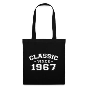 Vintage 1967 cadeau d’anniversaire 1967 classique - Sac en tissu - noir - Devant
