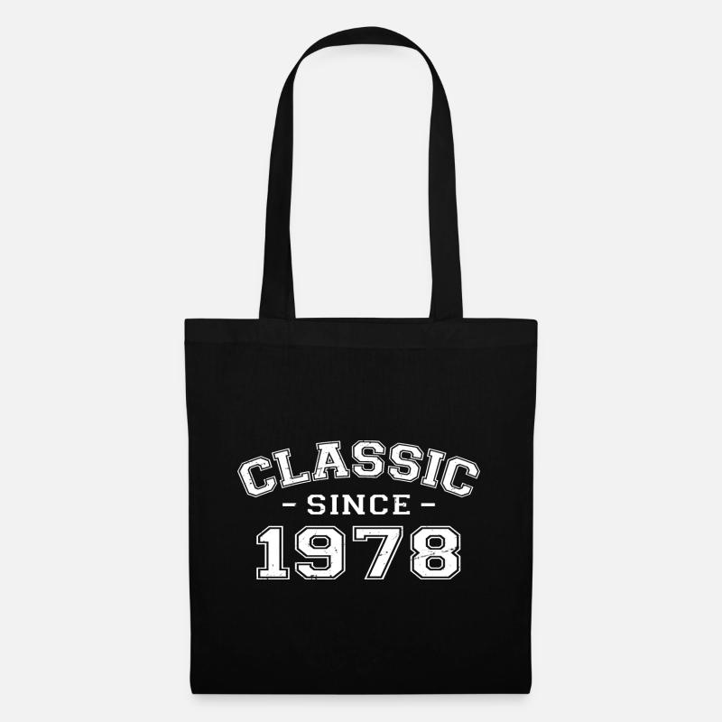 Vintage 1978 Geburtstagsgeschenk 1978 Klassiker - Stoffbeutel - Schwarz