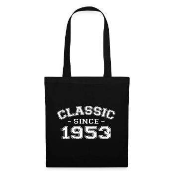 Vintage 1953 Geburtstagsgeschenk 1953 Klassiker - Stoffbeutel - Schwarz - Vorne