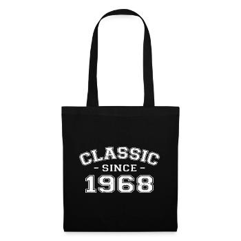 Vintage 1968 Geburtstagsgeschenk 1968 Klassiker - Stoffbeutel - Schwarz - Vorne