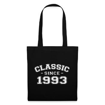 Vintage 1993 Geburtstagsgeschenk 1993 Klassiker - Stoffbeutel - Schwarz - Vorne