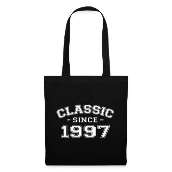 Vintage 1997 Geburtstagsgeschenk 1997 Klassiker - Stoffbeutel - Schwarz - Vorne