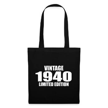 Vintage 1940's Birthday 1940 - Retro 1940 - Tote Bag - black - Front