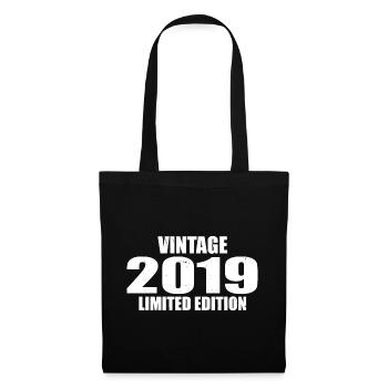 Vintage 2019 Birthday 2019 Retro 2019 - Tote Bag - black - Front