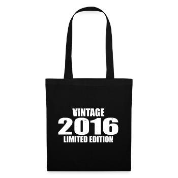 Vintage 2016 Birthday 2016 Retro 2016 - Tote Bag - black - Front