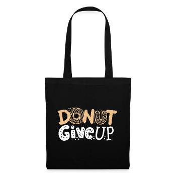 Donut Motivations-Donut - Stoffbeutel - Schwarz - Vorne