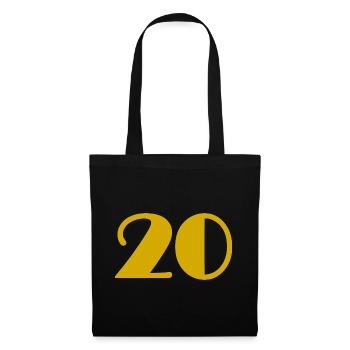 20. 20 YEARS. 20th ANNIVERSARY. 20 YEARS ANNIVERSARY. - Tote Bag - black - Front