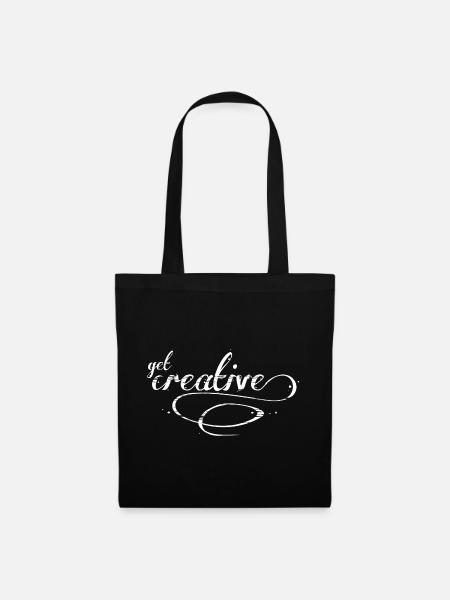get creative - Stoffbeutel - Schwarz